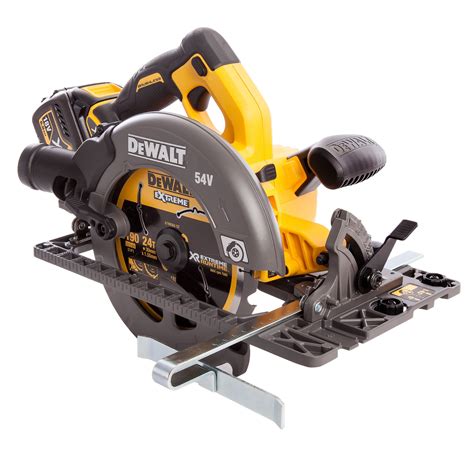 Toolstop Dewalt Dcs576t2 54v Xr Flexvolt Circular Saw 190mm 2 X 60ah