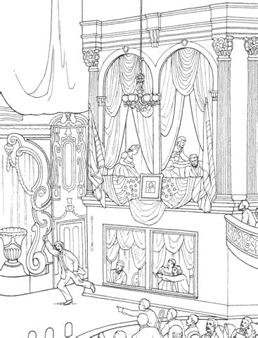 For boys and girls, kids and adults, teenagers and toddlers, preschoolers and older kids at school. Assassination of Abraham Lincoln coloring page ...