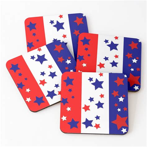 Red White And Blue Stars And Stripes By Calethia Baker Redbubble In