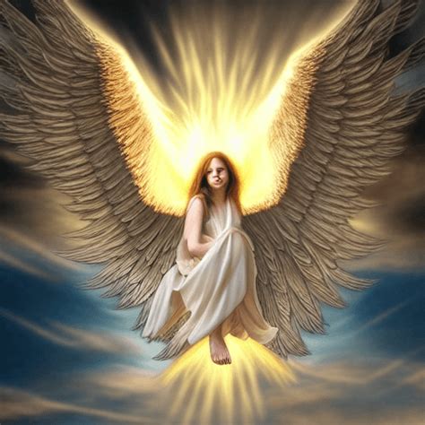 Hyper Realistic Angel Falling From Heaven · Creative Fabrica