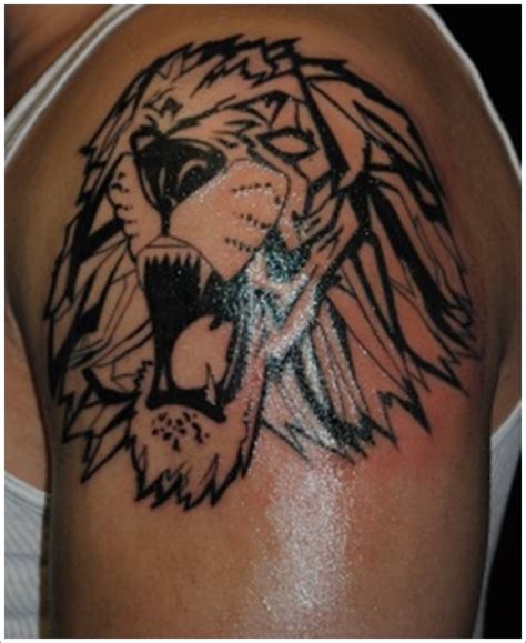 Unique tribal armband tattoos including azten, polynesian, celtic and native american designs! Tribal Lion Tattoo Design