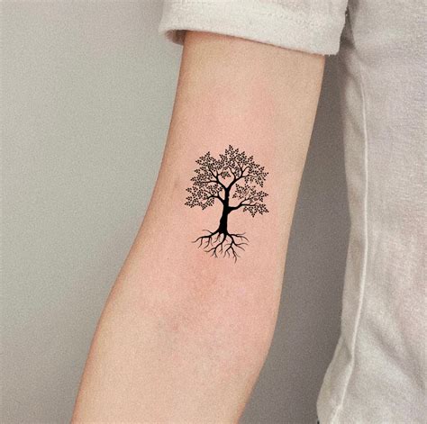 Twisted Oak Tree Tattoo