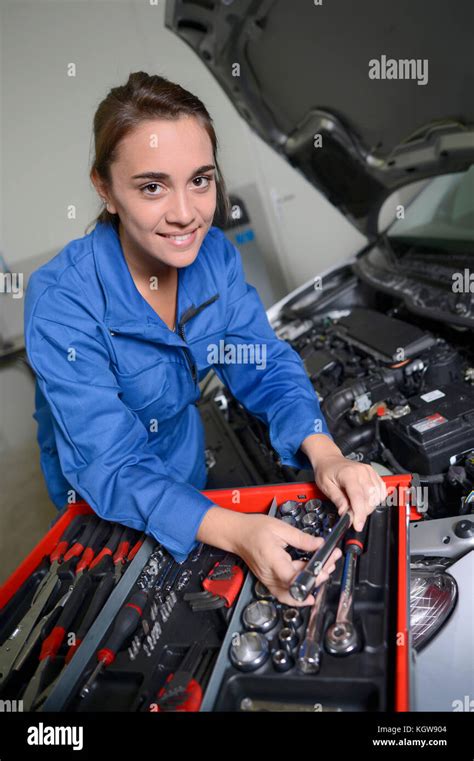 Mechanic Girl Hi Res Stock Photography And Images Alamy