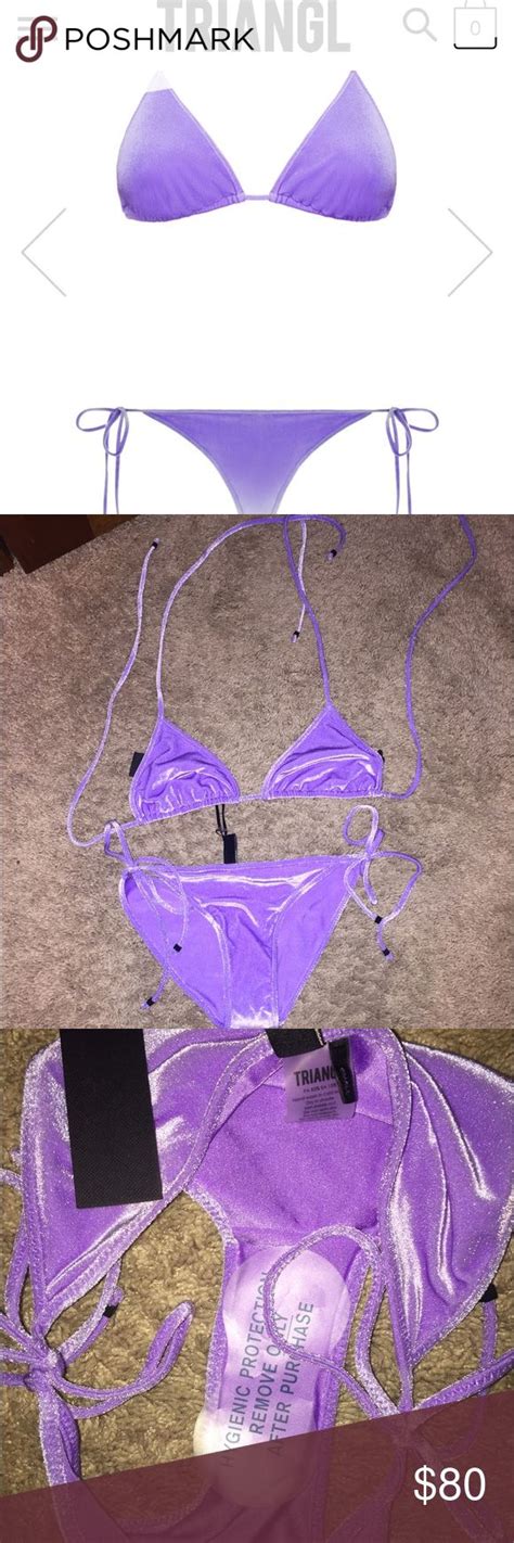 Triangl Raya Velvet Bikini Purple Velvet Bikini Bikinis Purple Bikini