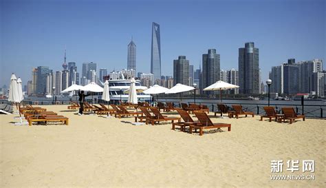 高清：“人造沙滩”亮相上海南外滩 旅游频道 凤凰网