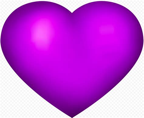 Hd Purple Heart Love Valentine Day Romantic Png Citypng