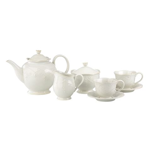 Maybe you would like to learn more about one of these? Shop Lenox 'French Perle' White 7-piece Tea Set - Free ...