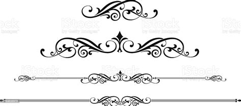 Scroll Designs Stock Illustration Download Image Now Black And