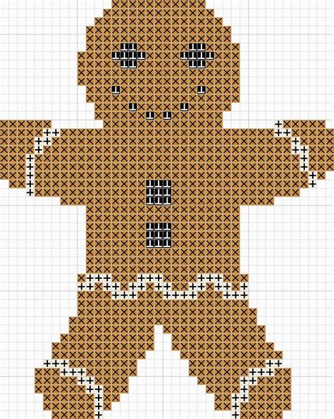 There are designs for relatives such as husband, wife, son, daughter, mum, dad, brother, sister, etc and also designs for a baby's 1st christmas. Free Gingerbread man cross stitch PDF pattern - Craft with ...