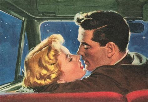 Items Similar To Fridge Magnet Couple Kissing In Car Romance Love At