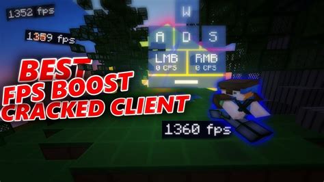 Best New Cracked Minecraft Fps Boosting Client1000 Fps Youtube