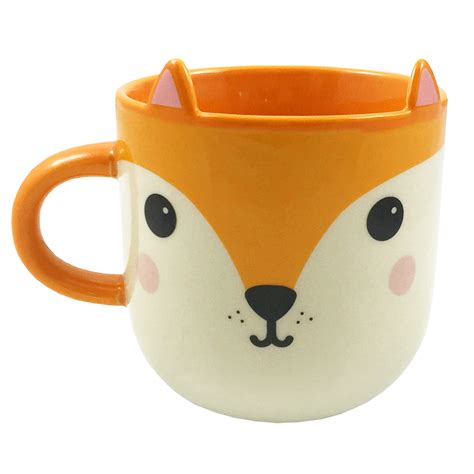 Cute Animal Friends Ceramic Mug With Decorative Ears Novelty T