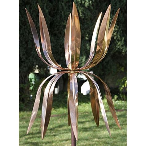 Stanwood Wind Sculpture Kinetic Copper Wind Sculpture Dual Spinner