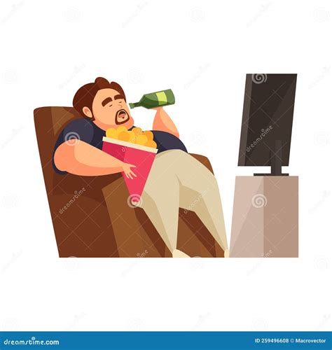 Gluttony Flat Concept stock vector. Illustration of icon - 259496608