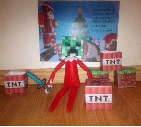 Minecraft Elf On The Shelf Elf Ideas Easy Elf Elf On The Shelf