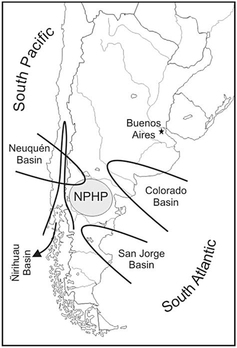 Map Of Argentina Indicating The Sedimentary Basins Described In The