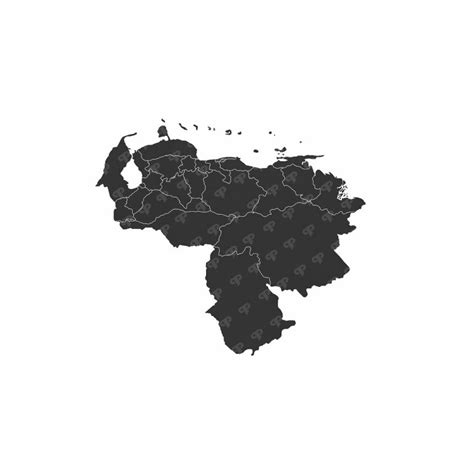 Venezuela Map Vector And Provinces Pandp Group