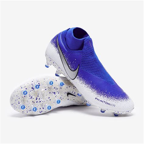 Chaussures De Foot Nike Phantom Vsn Elite Df Ag Pro Bleuchromeblanc