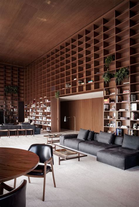 When planning a residential home building project, the first thing that pops to mind tends to be the square footage of the property rather than the ceiling height. Studio mk27 design a double height room with floor-to ...