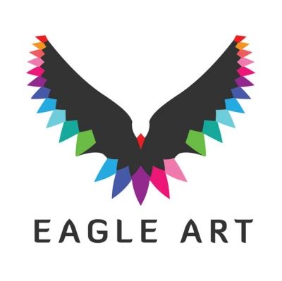 It should give that elitist brand image in order to attract visitors to the gallery. Eagle Arts | Logo Design Gallery Inspiration | LogoMix