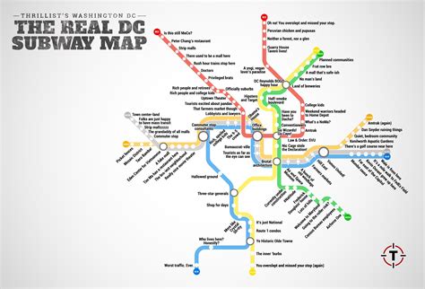 Thrillist Just Created The Most Accurate Dc Metro Map Ever Subway