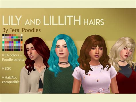 Lillith Hair By Feralpoodles At Tsr Sims 4 Updates