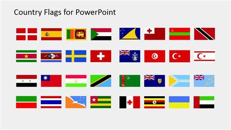 Country Flags Clipart For Powerpoint S To Z Slidemodel