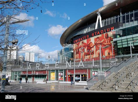 The Exterior Of The Emirates Stadium Home To Arsenal Football Club