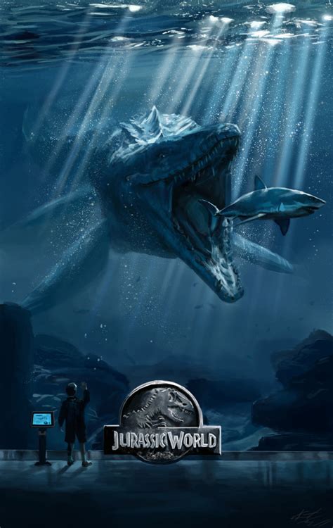 Mosasaurus Poster Jurassic World By Kmgenius On Deviantart