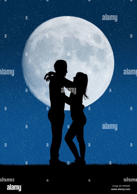 Love Couple In Moonlight High Resolution Stock Photography And Images