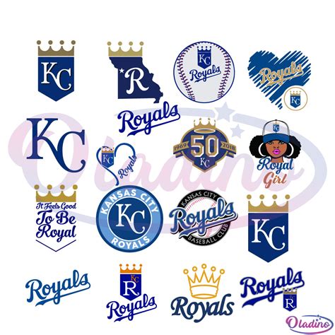 Kansas City Royals Logo Bundle Svg Digital File Mlb Svg Royals Svg