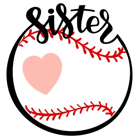 Baseball Sister Svg Baseball Svg Baseball Monogram Svg Cr Inspire Uplift