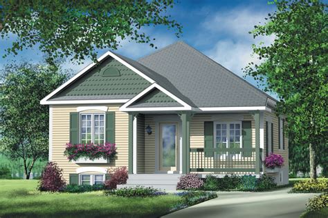 Simple Two Bedroom Cottage 80363pm 1st Floor Master Suite Cad