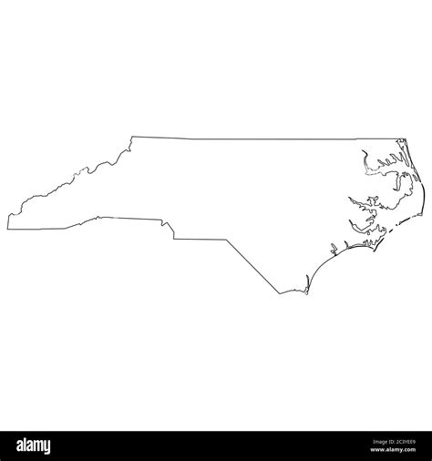 North Carolina Map Cut Out Stock Images And Pictures Alamy