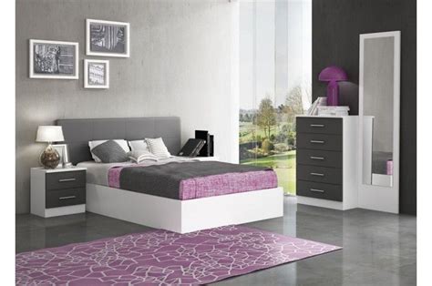 Original #dormitorio completo en colores blanco y grafito ...
