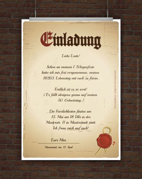 Drucke selbst! Einladung für alle Gelegenheiten