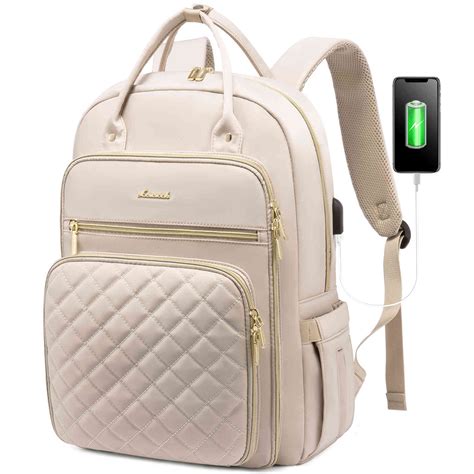 Lovevook Laptop Backpack For Women Quilted Design Fit 15 6 17 Inch Lovevook