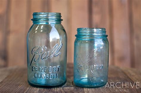 Vintage Aqua Mason Jar S From Archive Rentals Mason Jars Ball Mason