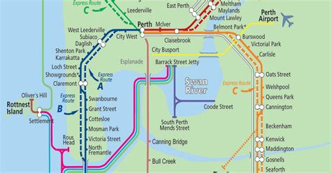 The Sheds Guide To Perth Perth Public Transport Map