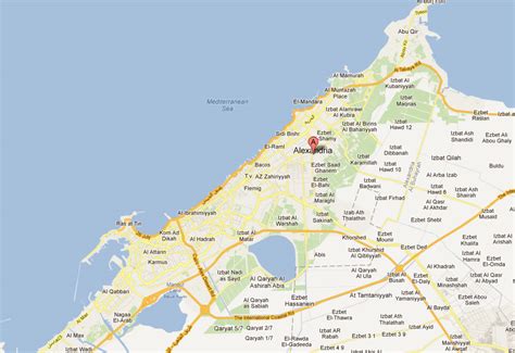 Alexandria Map And Alexandria Satellite Image