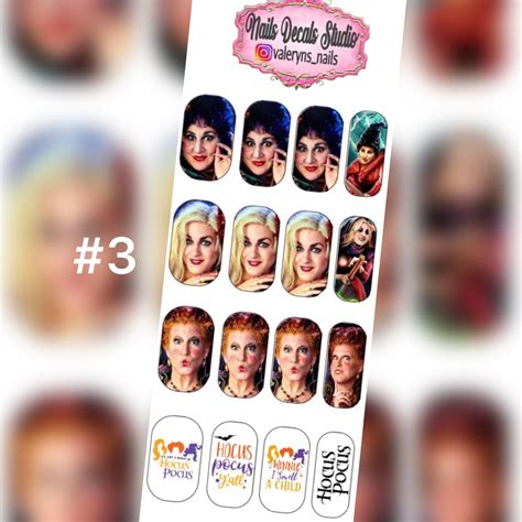 Hocus Pocus Nail Waterslide Decals - Etsy