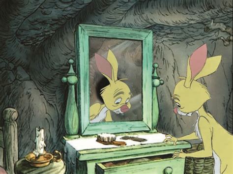 Production Cel Of Rabbit Rabbit On A Key Master Background From The