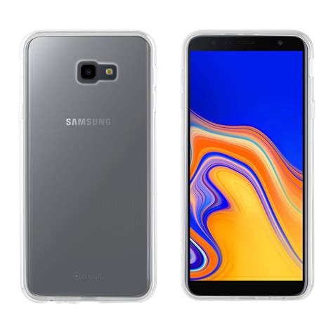 Samsung galaxy j4 plus 16 gb (samsung türkiye garantili) siyah. muvit capa de Vidro Soft Samsung Galaxy J4 Plus transparente