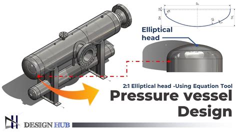 Pressure Vessel Design 21 Elliptical Head In Solidworks Design Hub