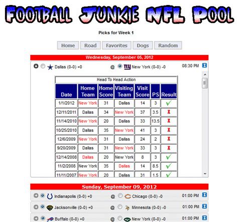 Check spelling or type a new query. Football Junkie NFL Pool 2015.0.0.0 review and download