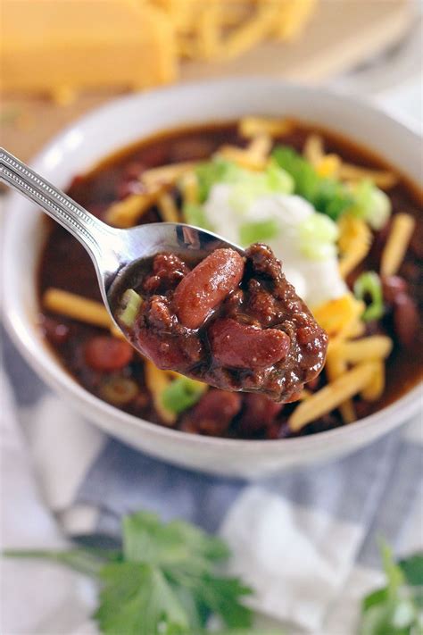 The flavor of the chili improves with age; Instant Pot Chili with Ground Beef and Dry Kidney Beans | Recipe | Recipes with kidney beans ...