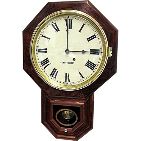 Antique Rosewood Seth Thomas Wall Clock From Drury On Ruby Lane