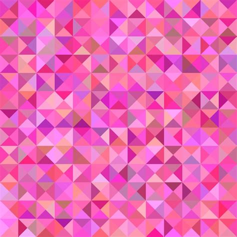 Pink Mosaic Background Vector Free Download