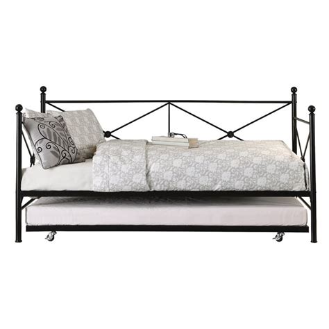 Lexicon Jones Metal Daybed With Trundle In Black Cymax Business