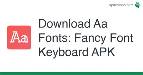 Aa Fonts Fancy Font Keyboard Apk Android App Free Download